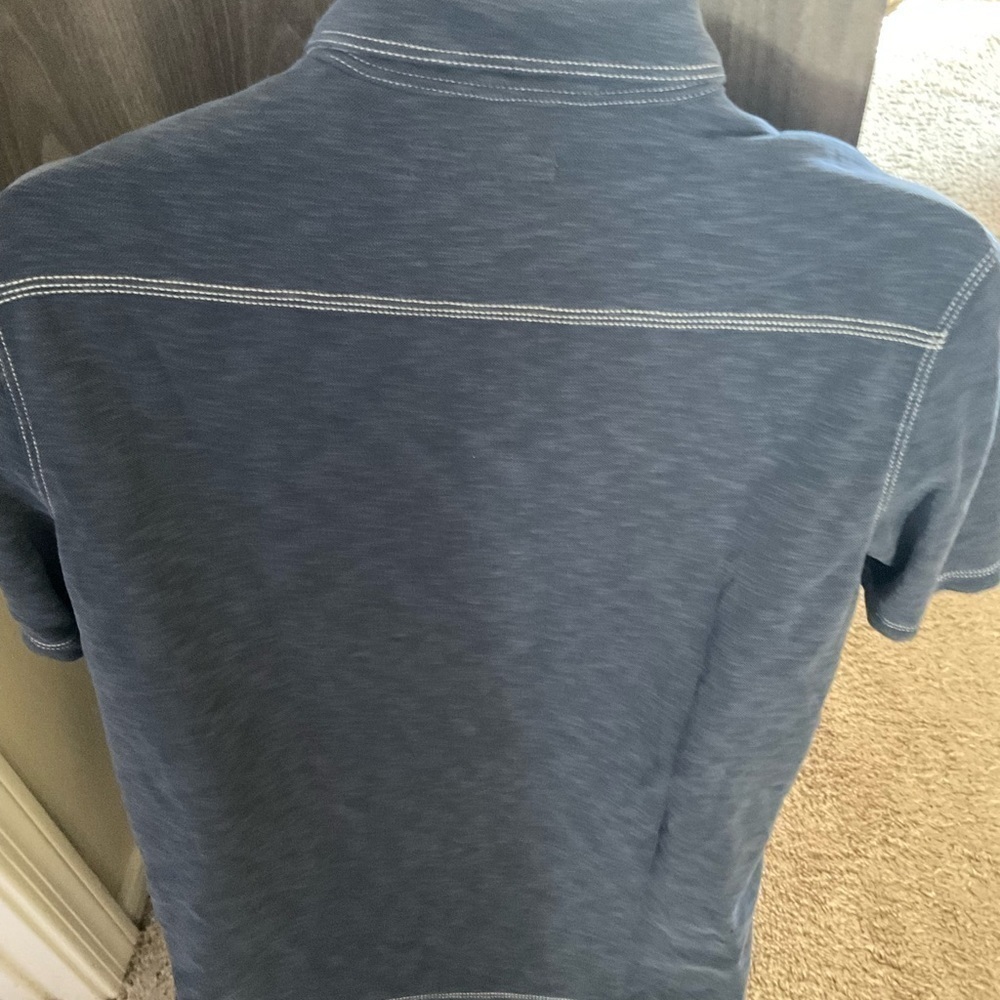 Men’s used size M medium grey shirt sleeve Tommy Bahama polo shirt - Picture 3 of 4
